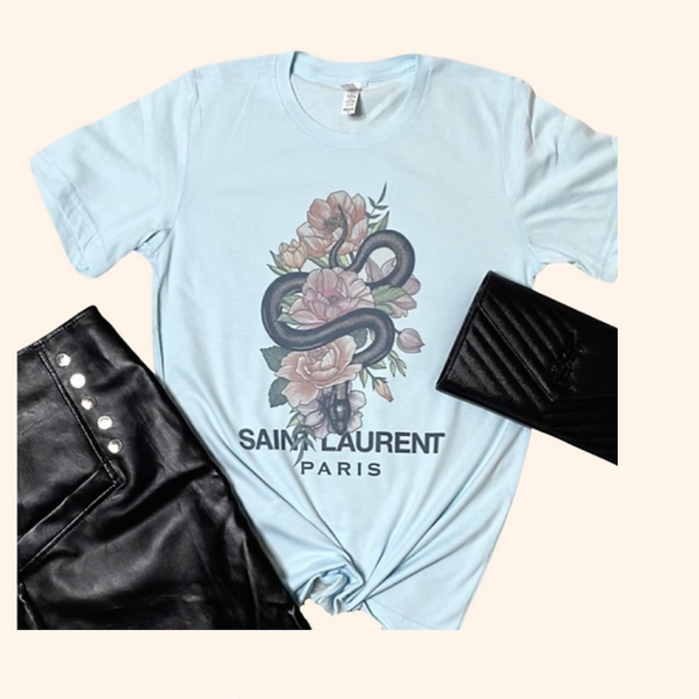 Faux Saint Laurent Paris shirt size large